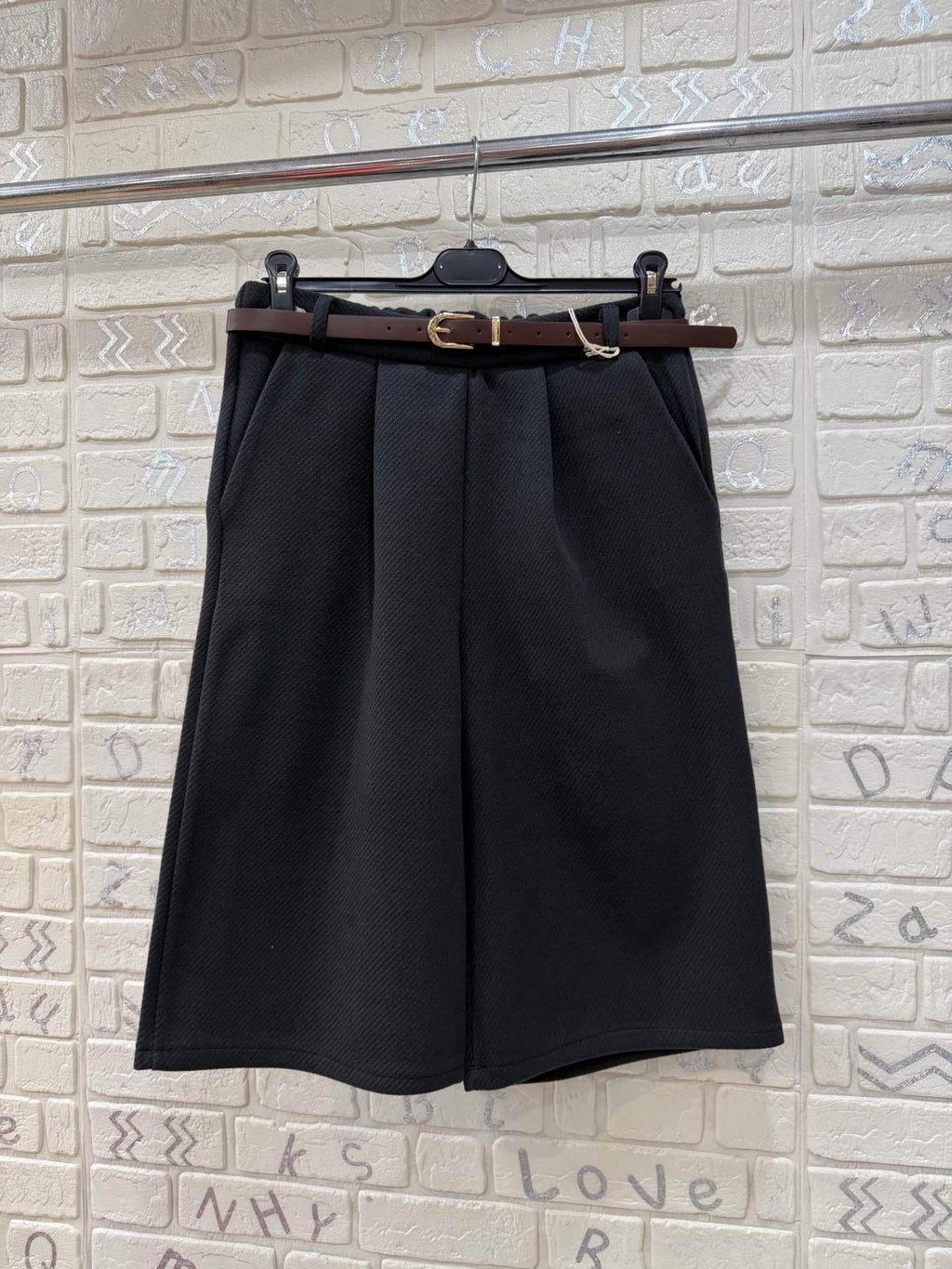 Gonna Pantalone Donna Midi con Cintura - Taglia Unica