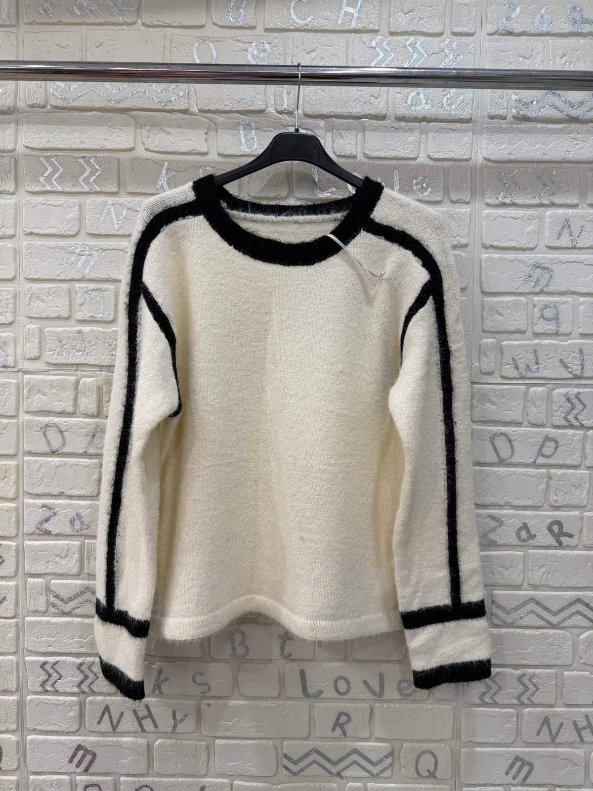 Maglione con bande laterali – taglia unica