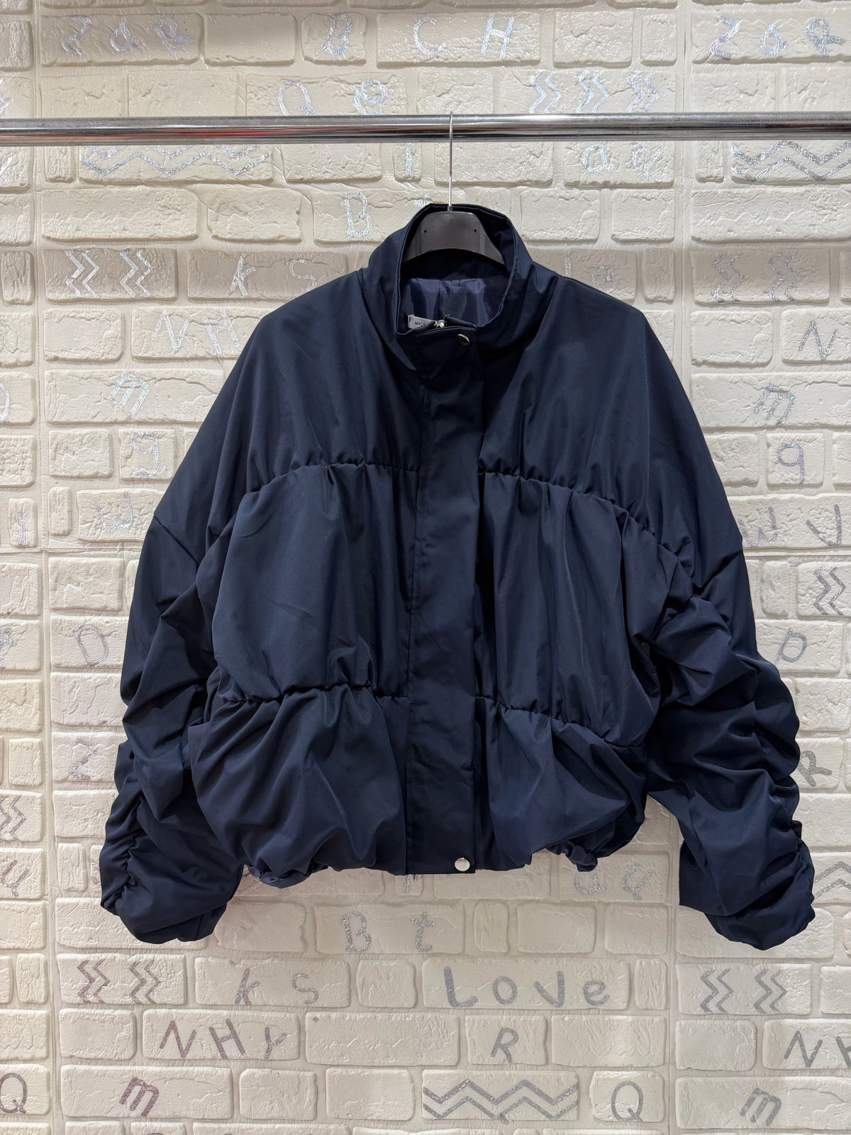 Giacca Donna Oversize Imbottita con Collo Alto - Taglia Unica