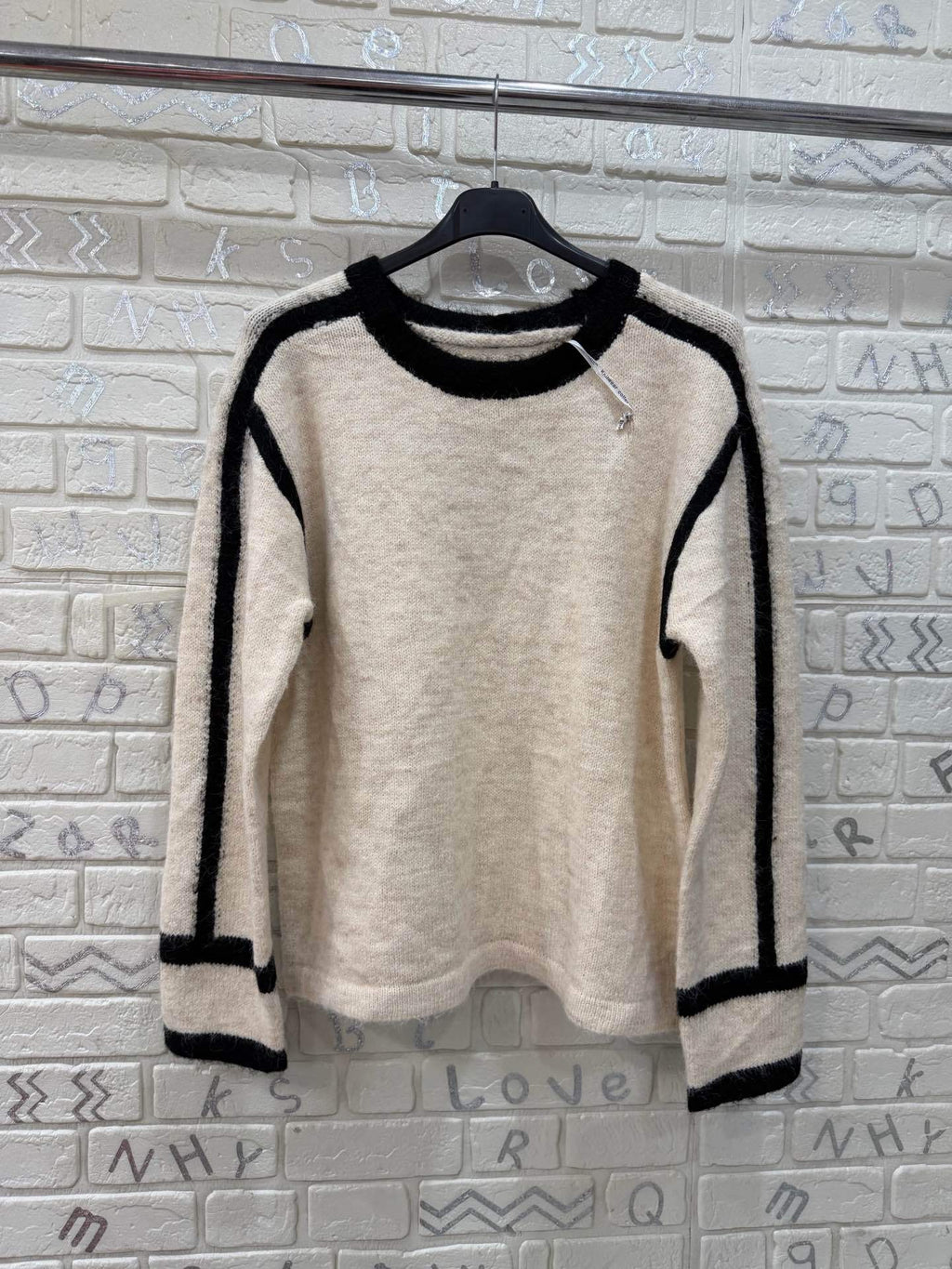Maglione con bande laterali – taglia unica