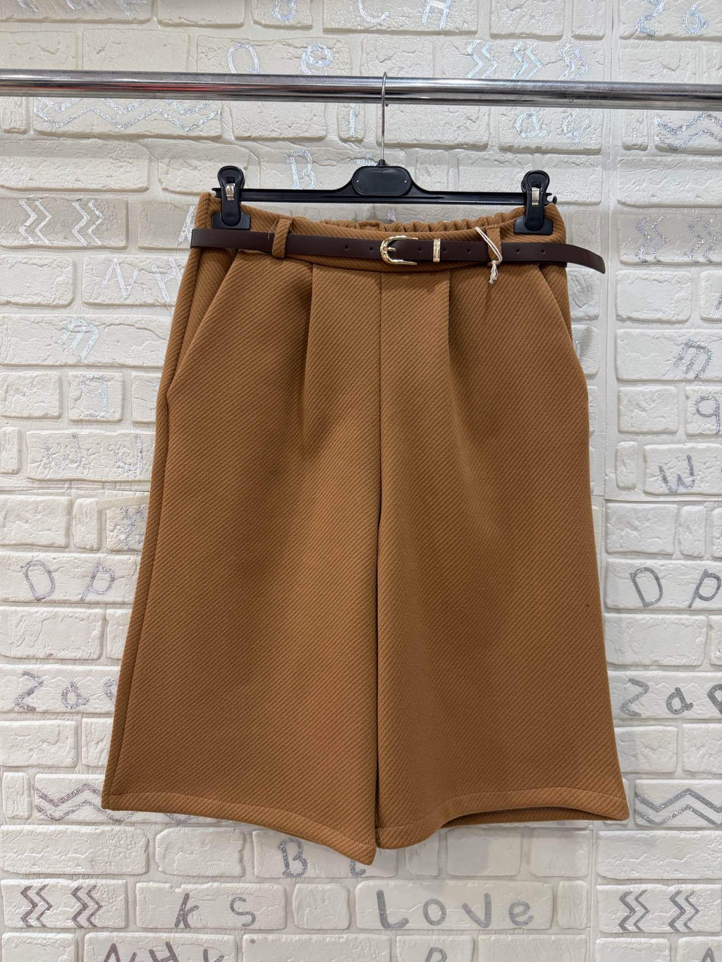 Gonna Pantalone Donna Midi con Cintura - Taglia Unica
