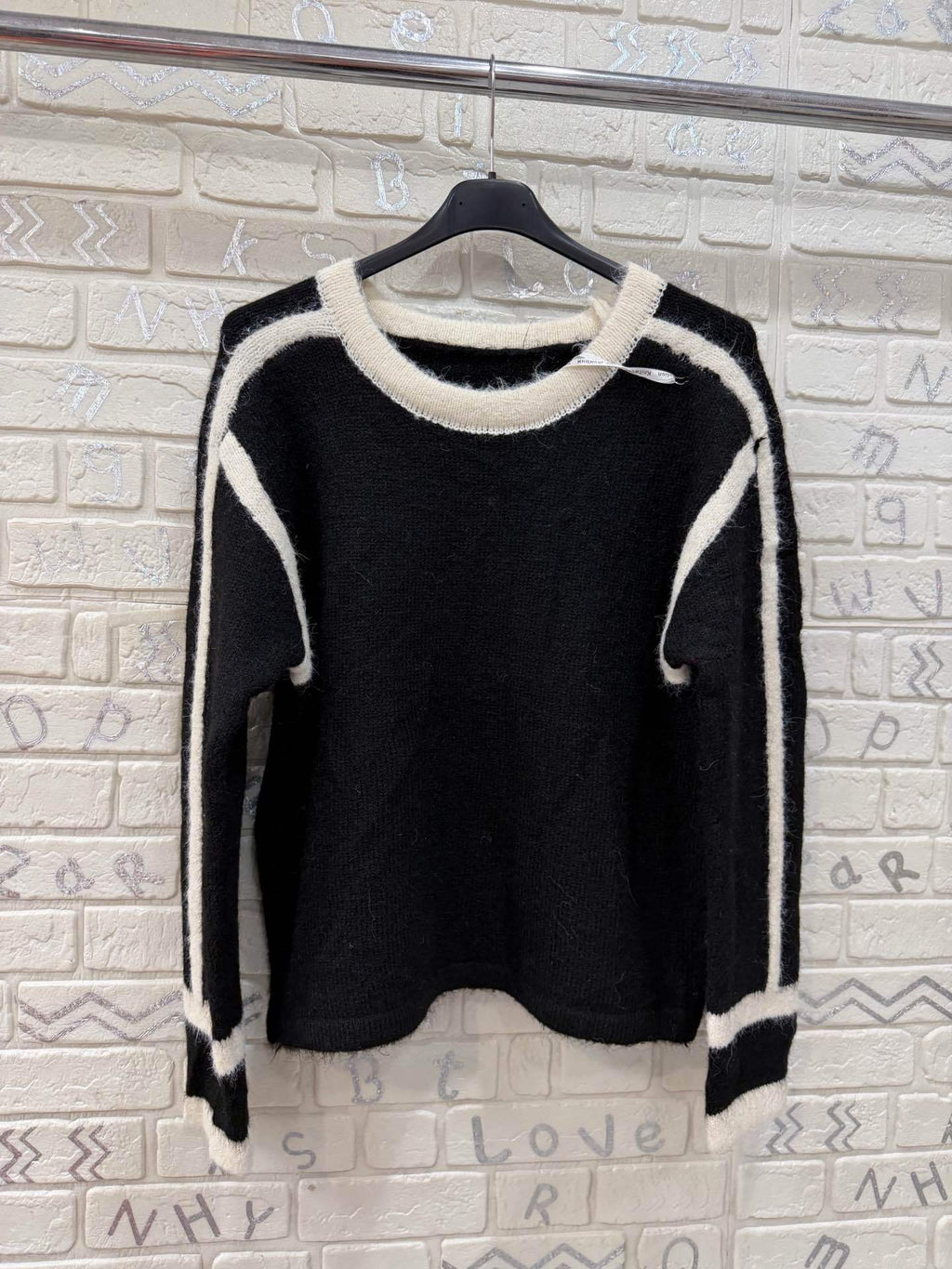 Maglione con bande laterali – taglia unica