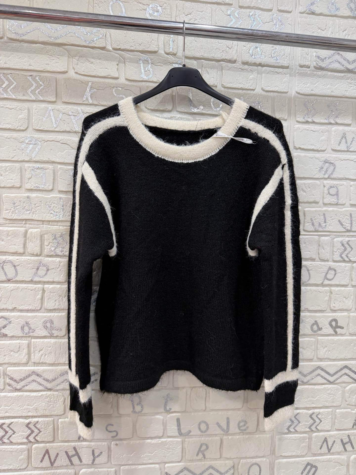 Maglione con bande laterali – taglia unica