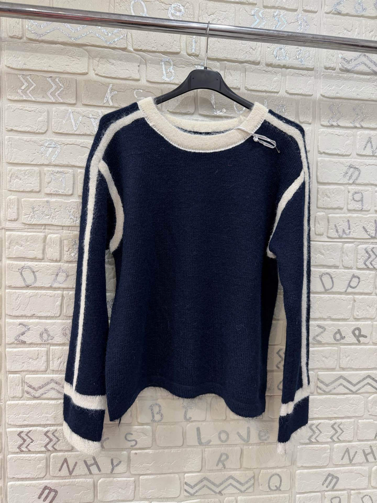 Maglione con bande laterali – taglia unica