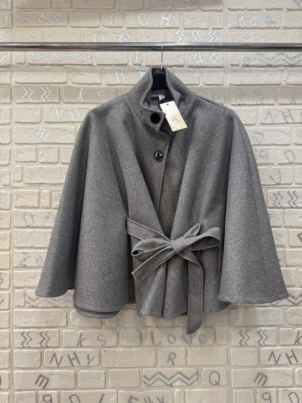 Mantella Donna Elegante con Cintura - Taglia Unica