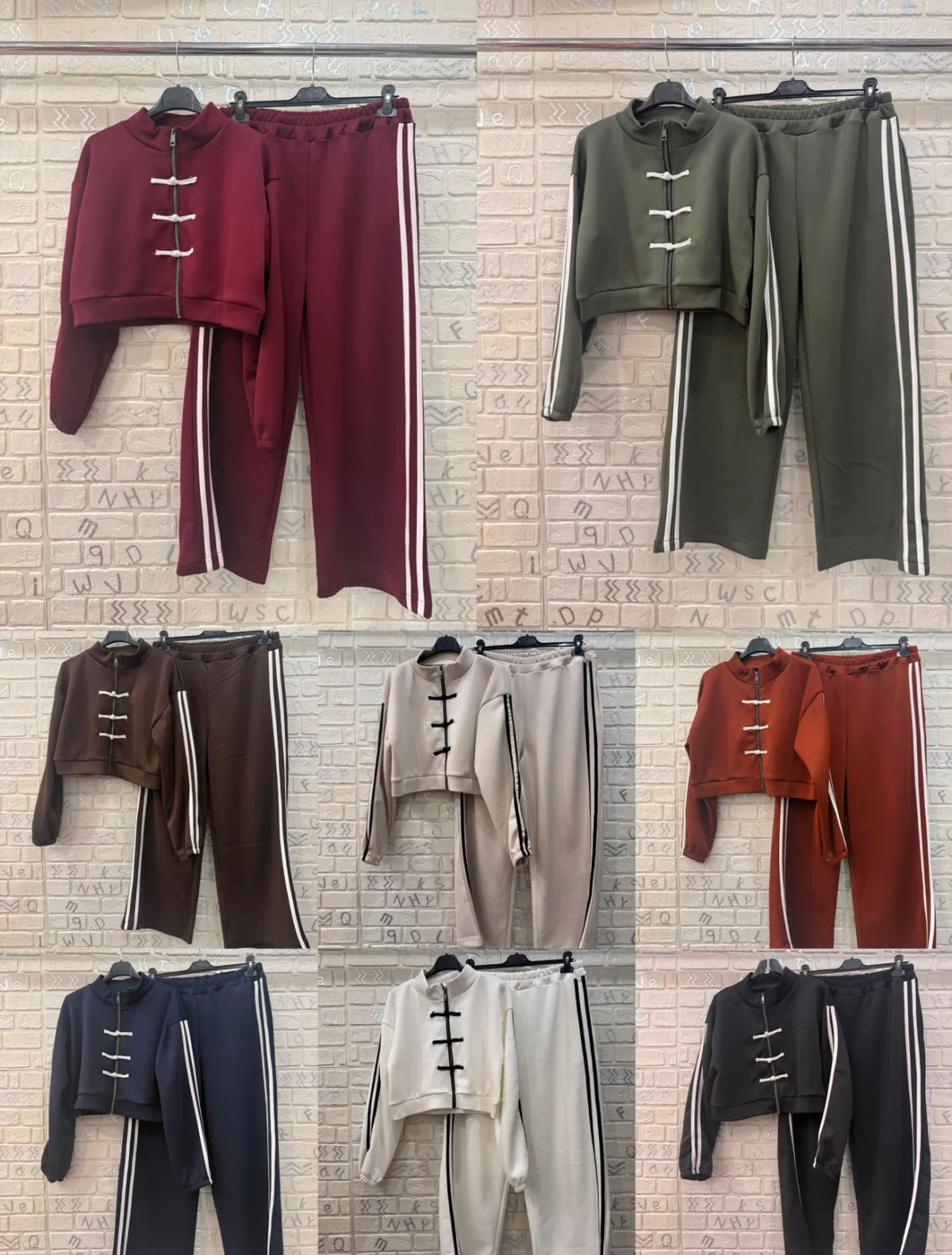 Tuta Donna Sport Chic con Zip e Dettagli a Contrasto - Taglia Unica