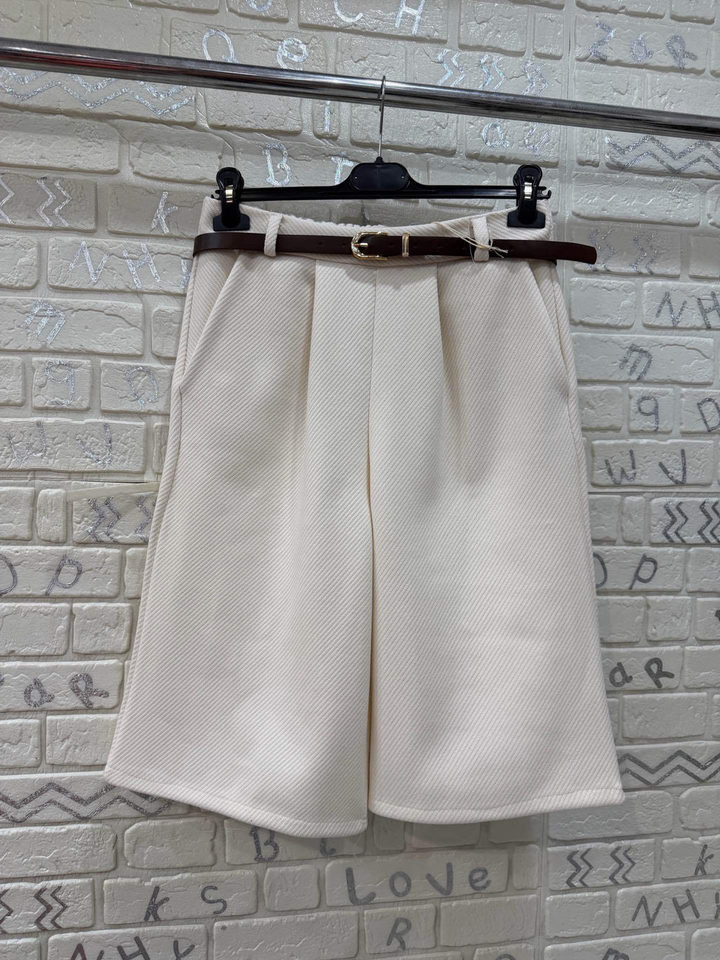 Gonna Pantalone Donna Midi con Cintura - Taglia Unica