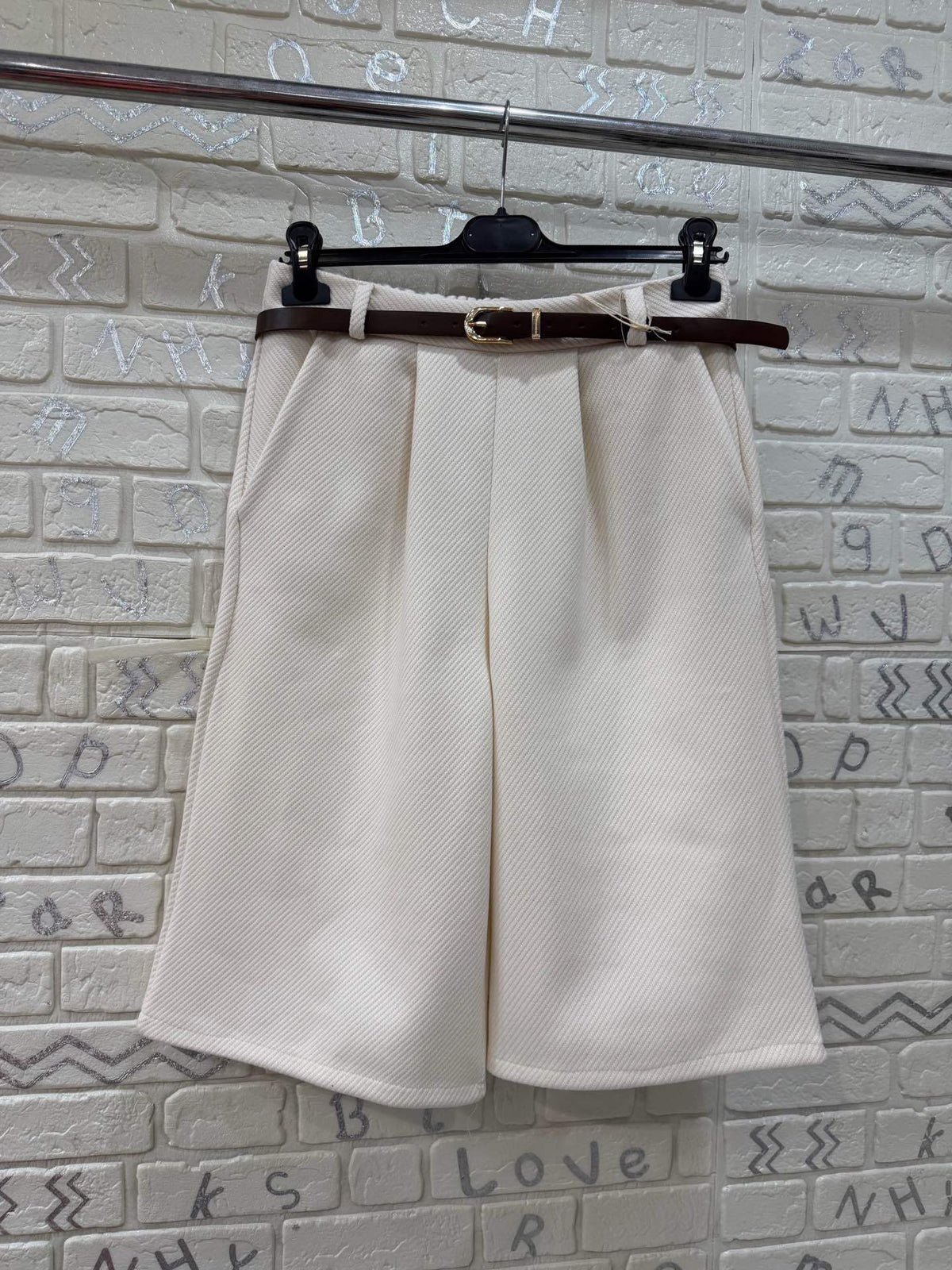 Gonna Pantalone Donna Midi con Cintura - Taglia Unica