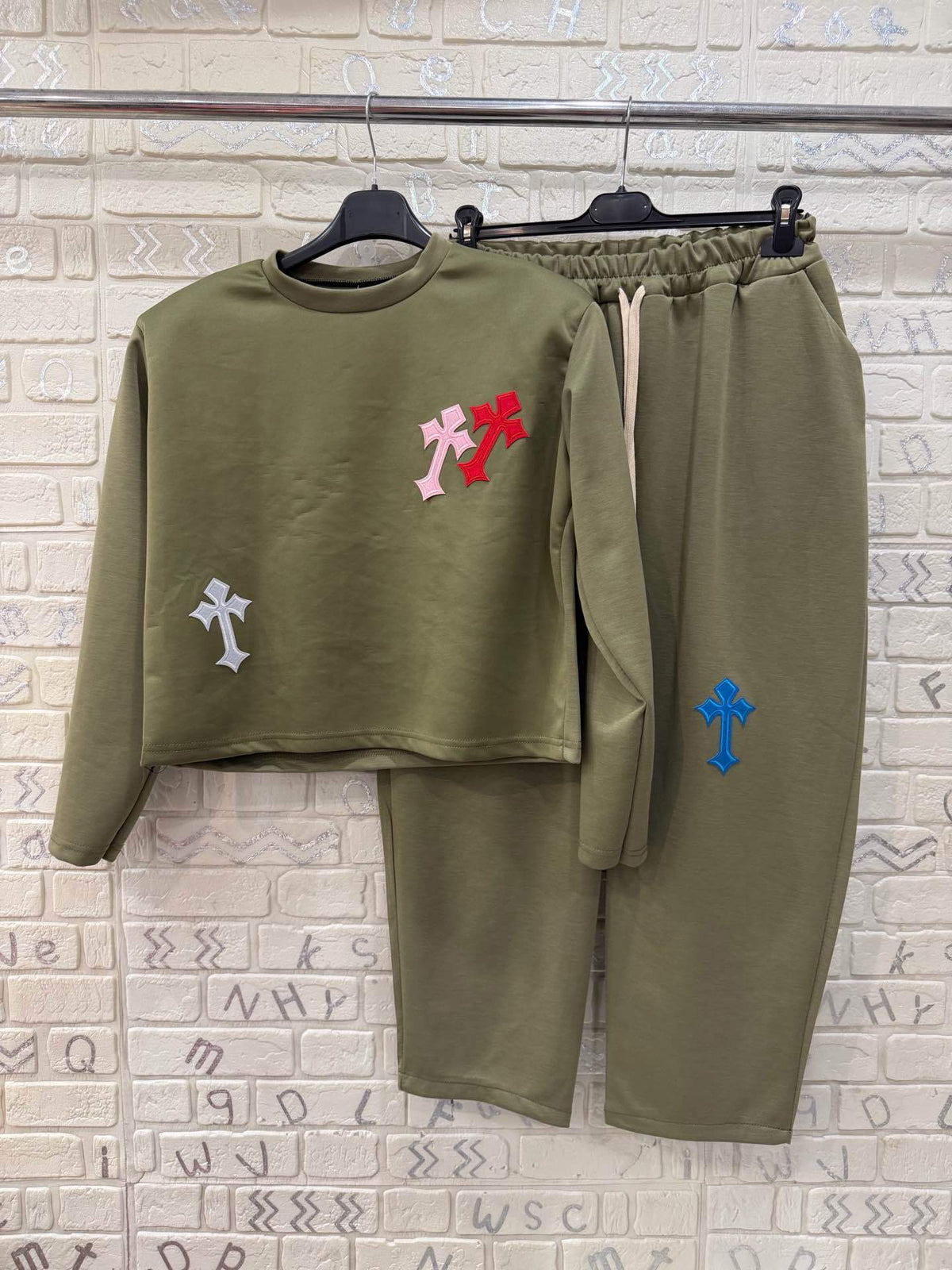 Coordinato Donna Oversize Felpa e Pantalone Jogger - Taglia Unica