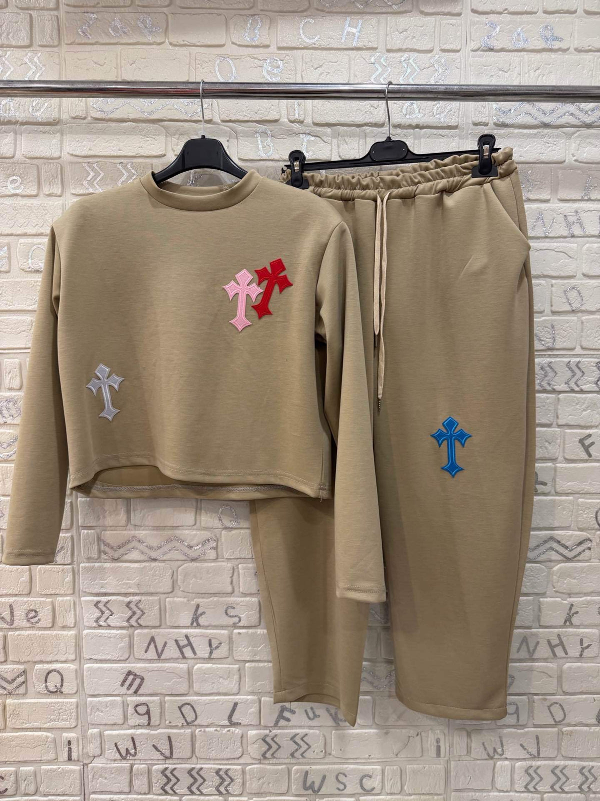 Coordinato Donna Oversize Felpa e Pantalone Jogger - Taglia Unica